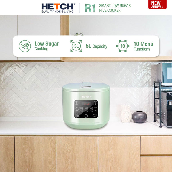 HETCH R1 Low Sugar Smart Rice Cooker (5L) MTC-1725-HC